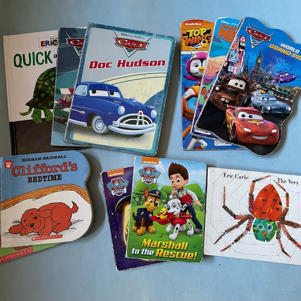 GUC Early Reader Board Books (Disney, Eric Carle, Pixar) Set: 11 Books